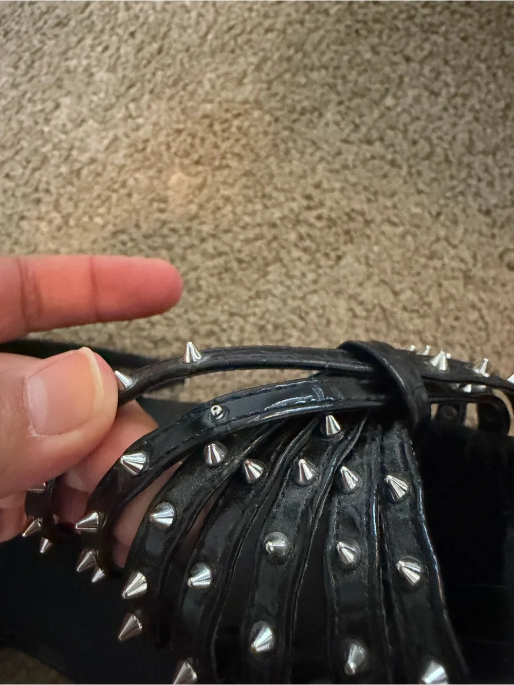 Zara Strappy Sandals with Studs Details